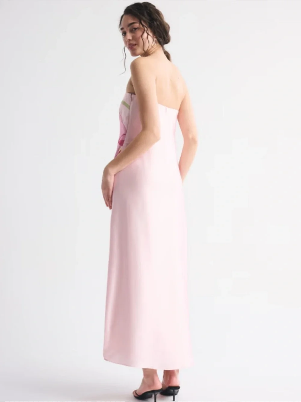 NWT Abercrombie Julia Strapless Slip Maxi Dress